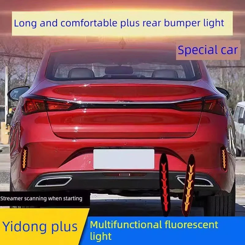 for Changan Yidong Eado Plus 2019-2024 Car Led Rear Bumper Light Reflector Dynamic Turn Signal Rear Fog Light Driving Brake Lamp — view 1