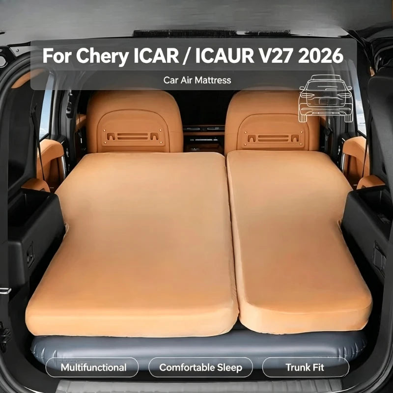 For Chery ICAR ICAUR V27 2026 Car Trunk Travel Bed Split-Type Air Inflatable Mattress for Sleeping Outdoor Camping Mattress — view 1