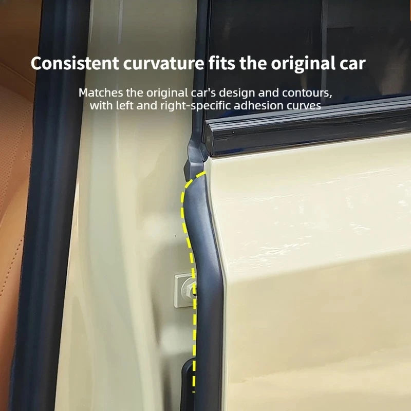 For Chery ICAuR ICAR V27 Car B-Pillar Sealing Strip Dust Wind Sound Insulation Shock Absorption Strips Car Modified Accessories — view 3