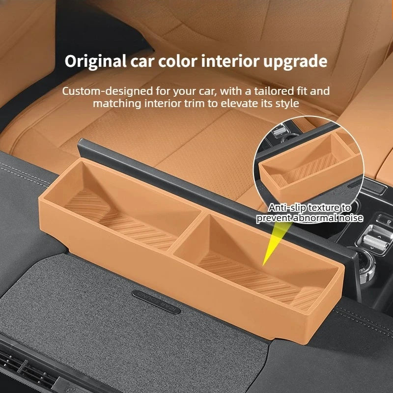 For Chery ICAUR ICAR V27 Car Navigation Screen Rear Silicone Storage Box Dashboard Sundries Organizer Tray Interior Accessories — view 2