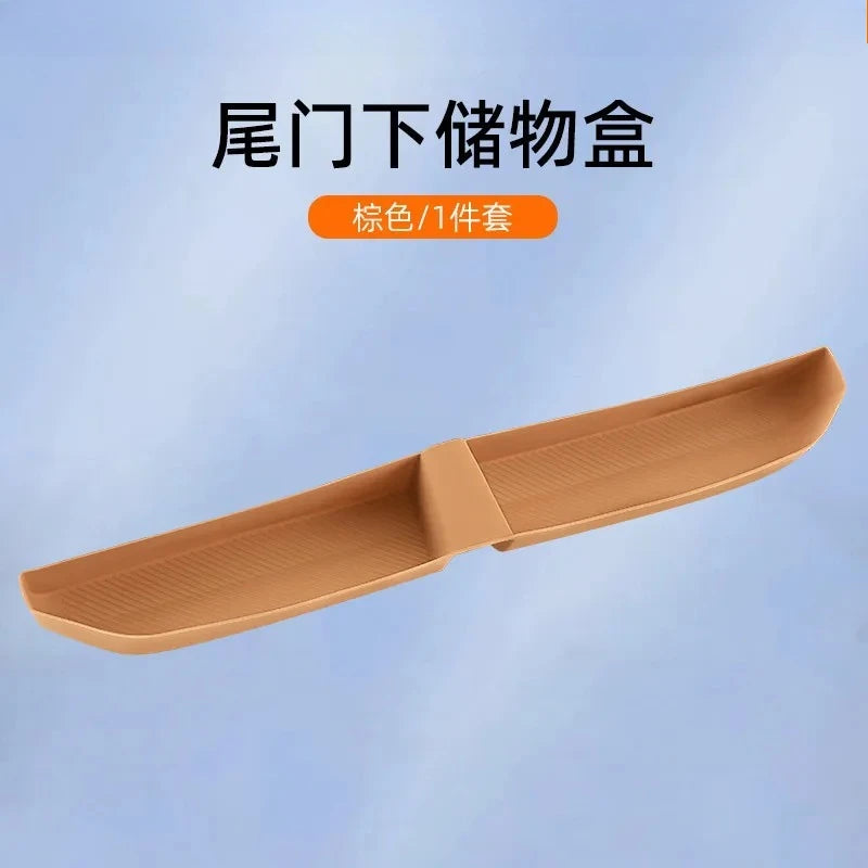 For Chery ICAUR ICAR V27 Car Tailgate Upper Lower Storage Box Silicone Pad Protective Mat Modification Car Interior Accessories — view 2