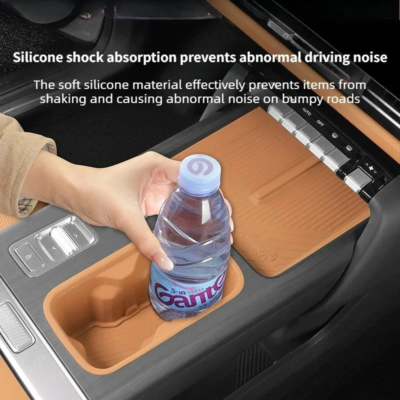 For Chery ICAUR ICAR V27 Car Tailgate Upper Lower Storage Box Silicone Pad Protective Mat Modification Car Interior Accessories — view 6