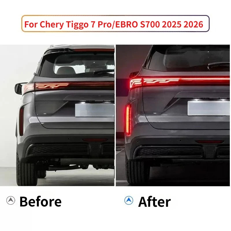 For Chery Tiggo 7 Plus / Omoda C7‌ 2025 2026 Car Rear Bumper Light Reflector Modified LED Driving Brake Navigation Lights — view 4