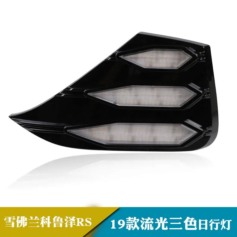 For Chevrolet Cruze RS Monza 2019-2022 Car Led Daytime Running Light Streamer Turn Signal Front Fog Lamp 12V Daylight Night Blue — view 5