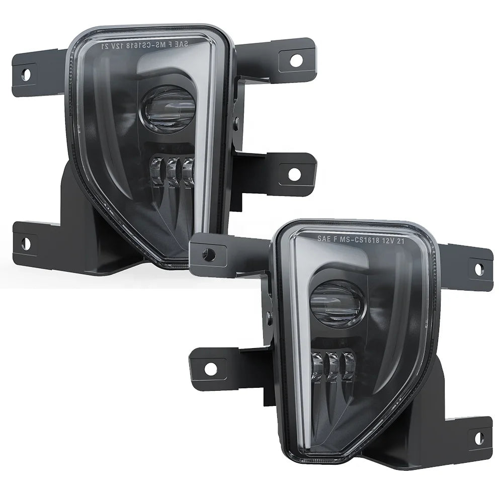 For Chevrolet Silverado 1500 2016 2017 2018 Led Fog Lights 6500K High Brightness Front Bumper Singal Lamp Fog Lamp Assembly DOT — view 5