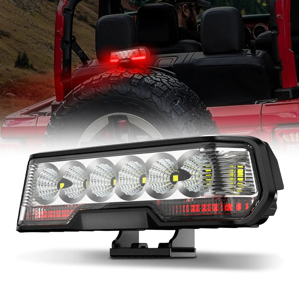 for Ford 6 Inch Led Strip Light Reverse Brake Light Off Road Auxiliary Light Spare Tire Warning Lamp Modified for Jeep for Tank — view 2