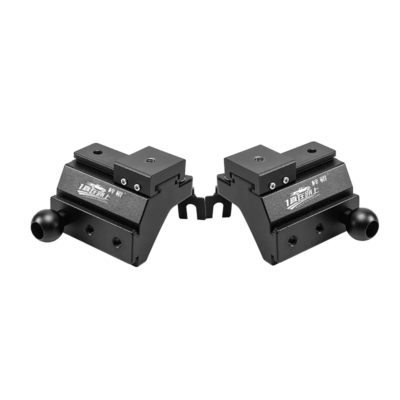 for Ford F-150 Raptor F150 2017-2020 A Pillar Spotlight Bracket Front Engine Hood Quick Release Dual Guide Rail Expansion Stand — view 6