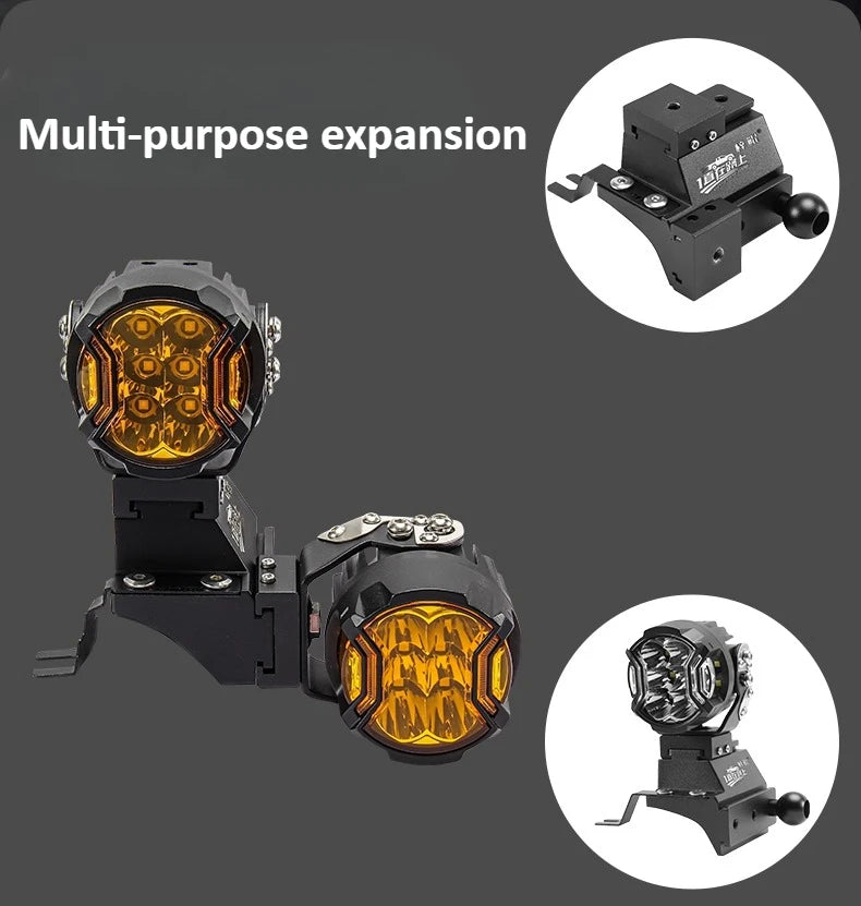For Ford Ranger Car A Pillar Led Spotlight Bracket Front Engine Hood Quick Release Dual Guide Rail Expansion Stand Lamp Holder — view 4