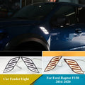 For Ford Raptor F150 F-150 2016-2020 Car Fender Light DRL Wheel Eyebrow Lights LED Daytime Running Light Dynamic Turn Signal — view 1