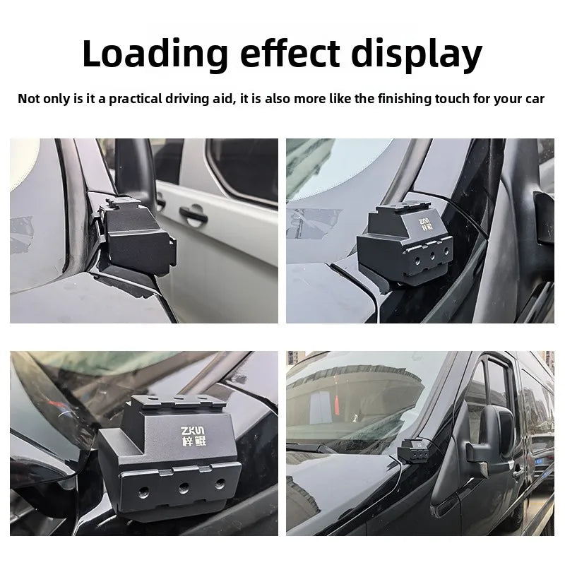 For Foton View 6 TOANO X6 2021 Car A-Pillar Dual Light Quick-Release Bracket Front Hood Auxiliary Lighting Expansion Lamp Stand — view 5