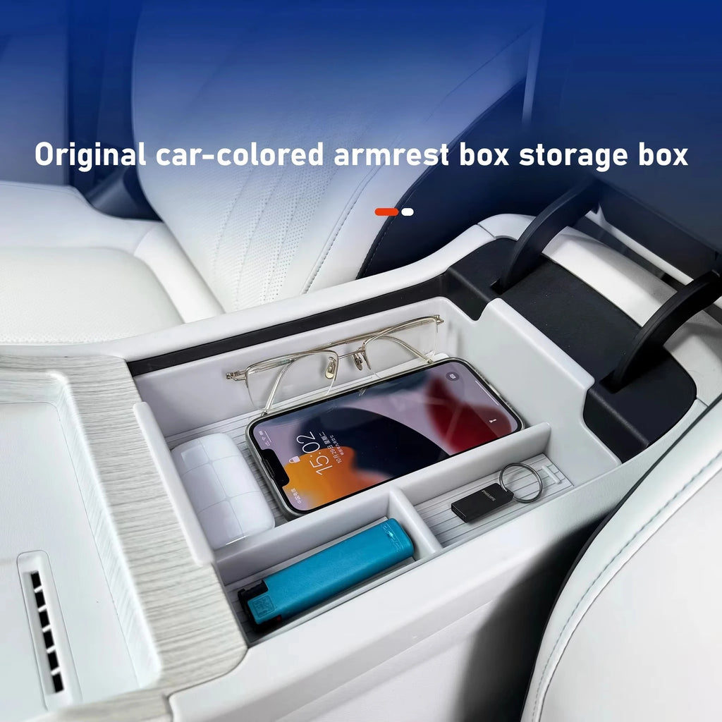 For Geely Galaxy E5 EX5 2024-2026 Central Control Armrest Storage Box Organizing Storage Box Stowing Car Interior Accessories — view 3
