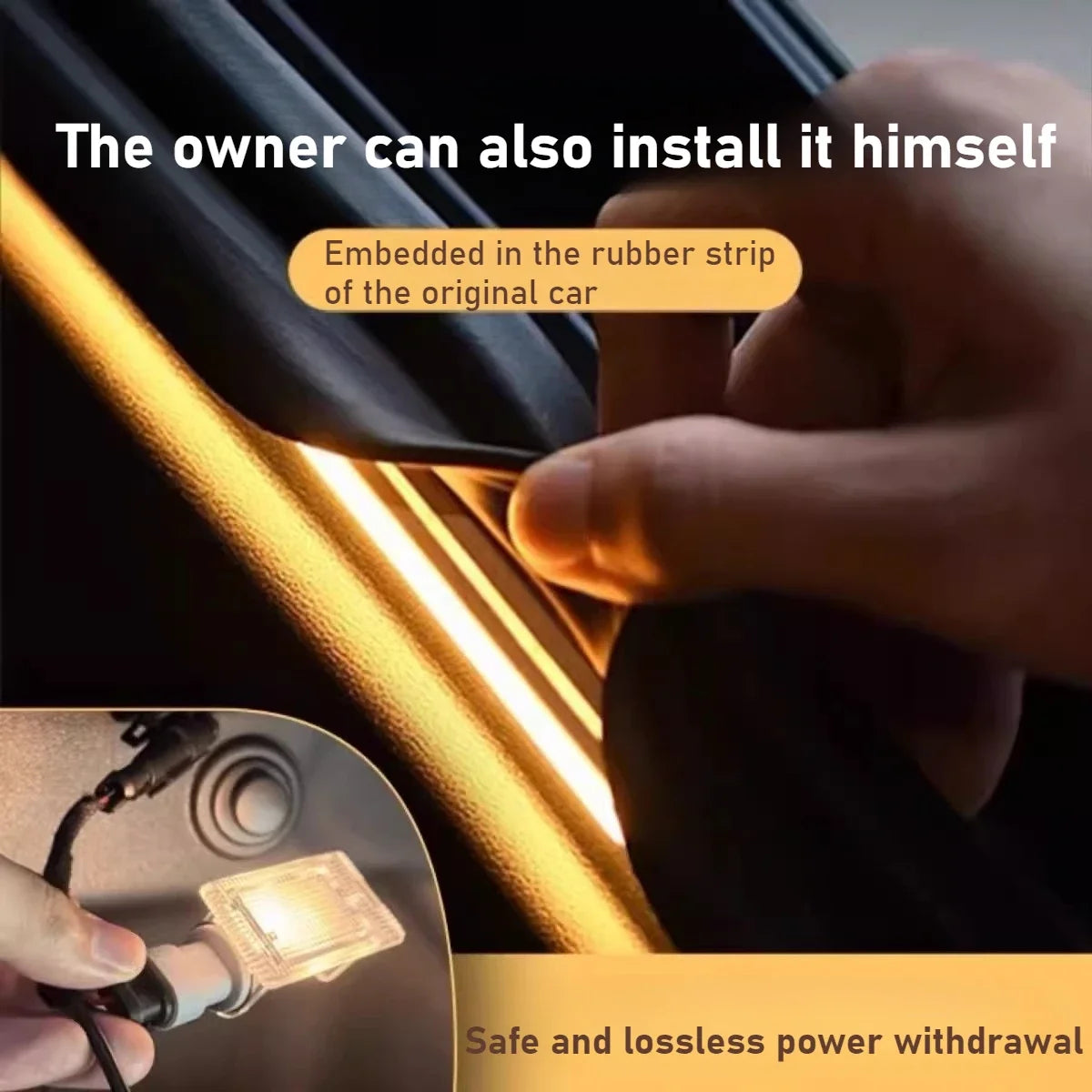 For Geely Galaxy E5 EX5 LED Car Trunk Light Brightening Lighting Atmosphere Light Automatic Sensing Interior LED Light Accessory — view 4