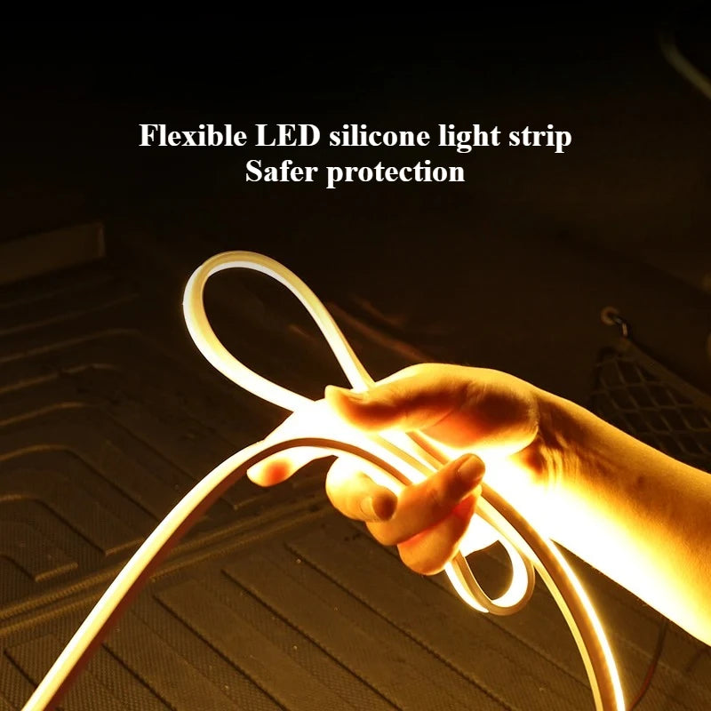 For Geely STARRAY EM-i Car Trunk Ambient Light Automatic Sensing Outdoor Camping Lighting Silicone Led Dynamic Light Strips — view 5