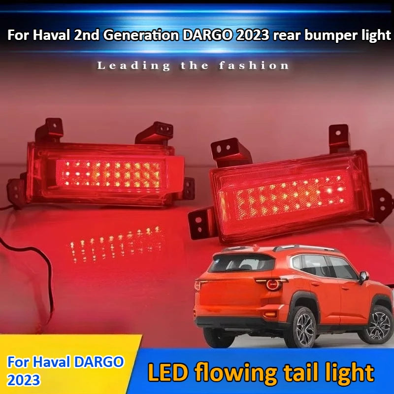 For Great Wall Haval 2nd Generation Dargo 2023-2026 Car Rear Bumper Light Reflector Driving Brake Light Dynamic Turn Signal Lamp — view 2
