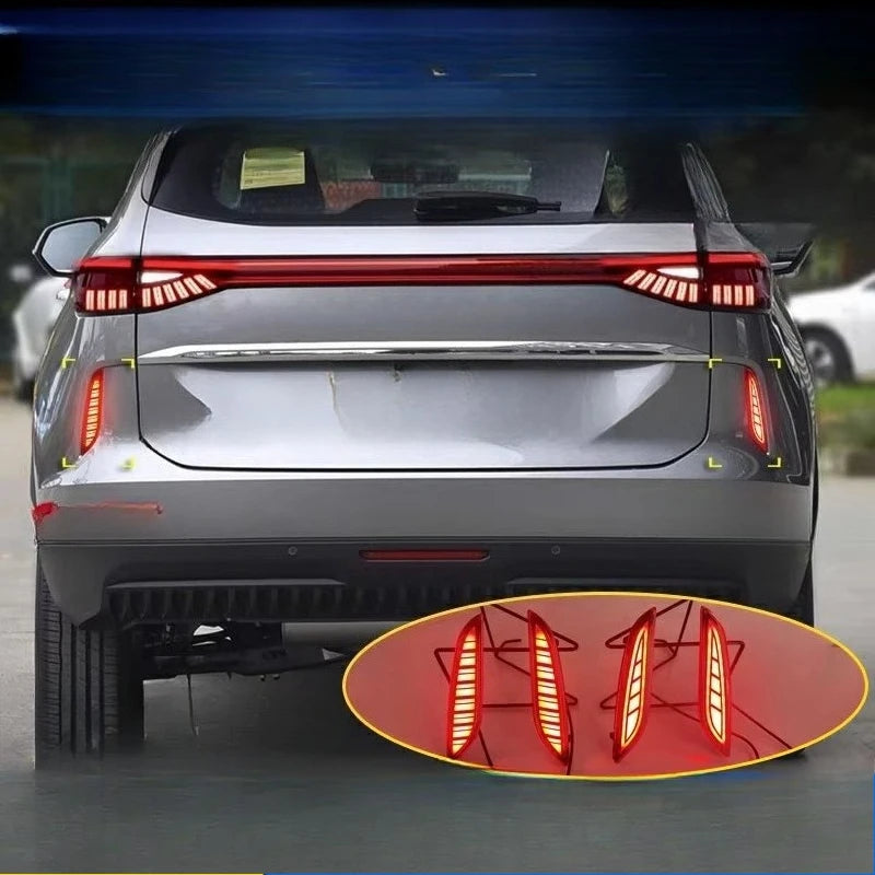 For GWM Haval H6 2021-2024 Car Rear Bumper Light Reflector Led Dynamic Turn Signal Driving Brake Warning Lights Modification — view 5
