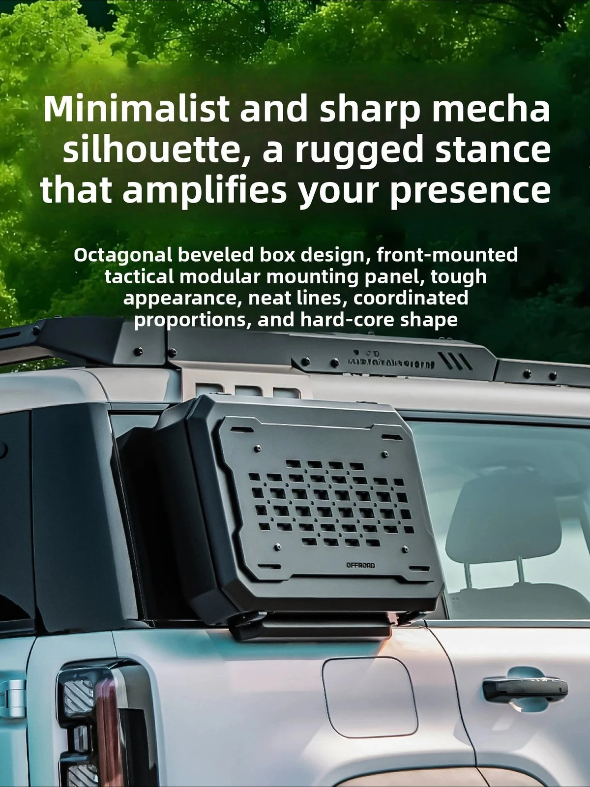For GWM Tank 300 2026 Car Side Backpack Storage Box Off-road Frame Side Window Hanging Board Storage Rack Car Accessories — view 2