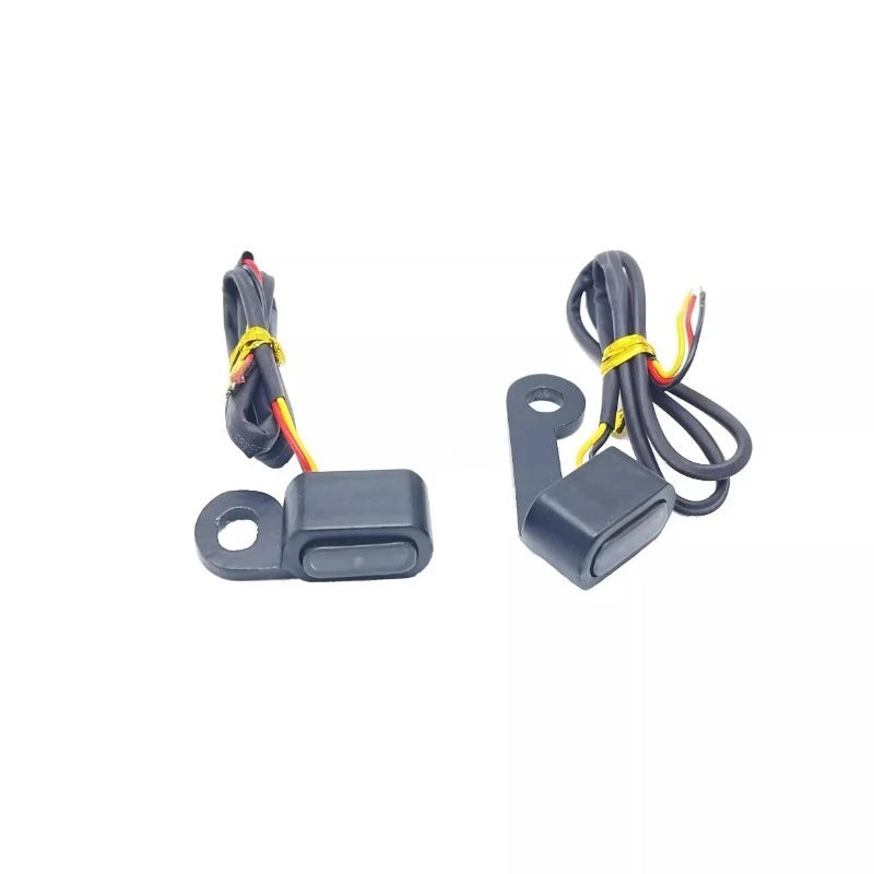 for Harley 750 SOFTAIL Fat Boy Breakout Low Rider S Street Bob Mini LED Handlebar Turn Signal Lights 12V Yellow Signal Indicator — view 4