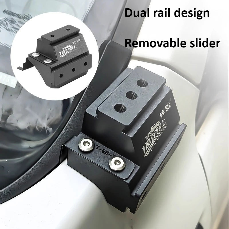For Haval 1st Generation Dargo Car A Pillar Spotlight Bracket Front Engine Hood Quick Release Dual Guide Rail Expansion Stand — view 4