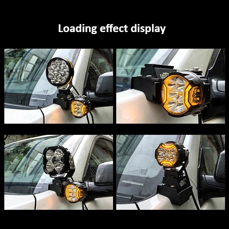 For Haval 1st Generation Dargo Car A Pillar Spotlight Bracket Front Engine Hood Quick Release Dual Guide Rail Expansion Stand — view 5