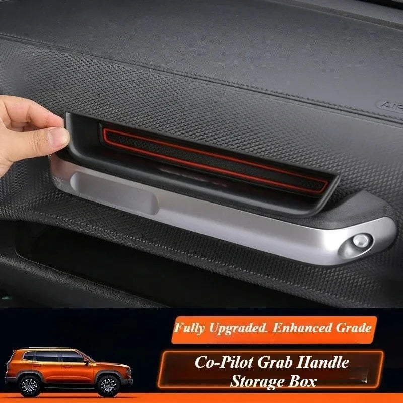 For Haval Dargo 2021-2026 Car Passenger Handle Storage Box Co-pilot Grab Handle Organizer Box Interior Decoration Accessories — view 2