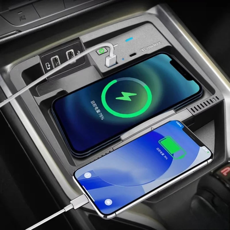 for Haval H5 2023 for GWM Poer·KingKong 2024 Car Wireless Chargers Center Console Fast Charging Bracket Interior Phone Holder — view 1