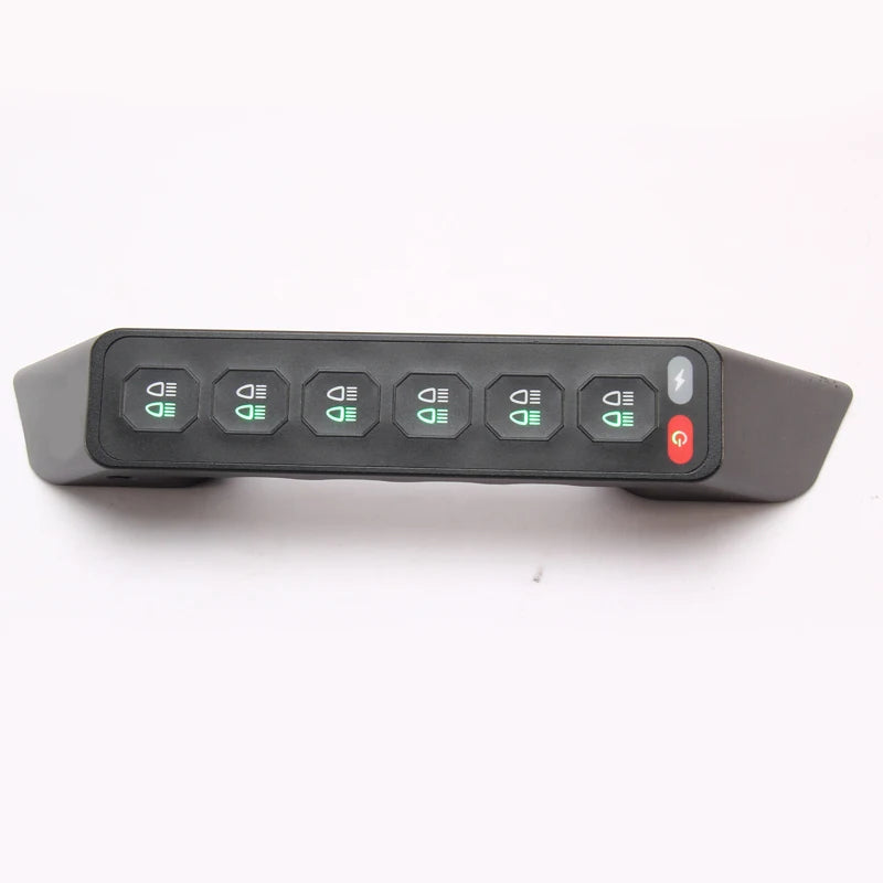 For Haval H9 2024-2026 Car A-pillar 6 Gang Switch Panel LED Spotlight Integrated Remote Control Handle Switch Off-road Modified — view 5