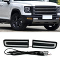 For Haval Raptor 2023 Car Led Daytime Running Light DRL Front Bumper Fog Lamp Dynamic Turn Signal 12V Daylights Night Blue — view 1
