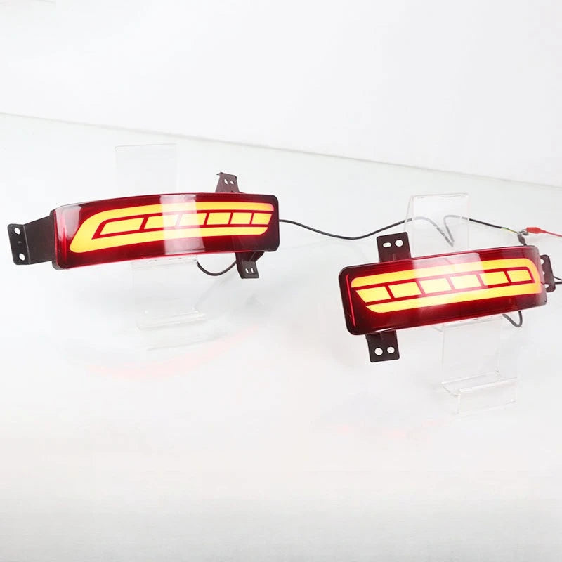 for Honda Breeze 2020 2Pcs LED Rear Bumper Light Reflector DRL Driving Brake Lights Dynamic Turn Signal Lamp 12V Daylights — view 4