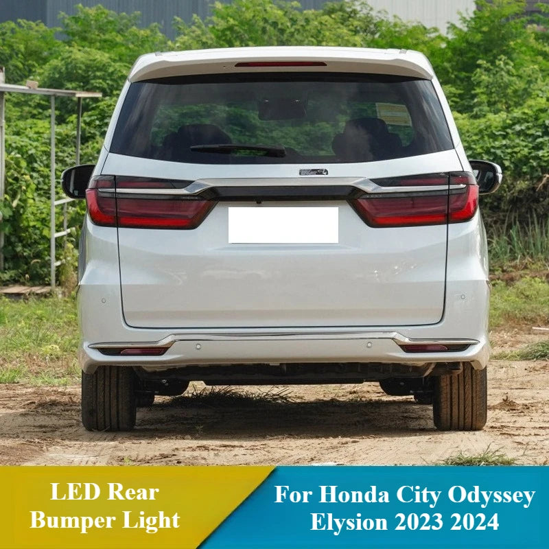 For Honda City Odyssey Elysion 2023 2024 LED Rear Bumper Light Reflector Rear Fog Light DRL Brake Highlights Dynamic Turn Signal — view 2