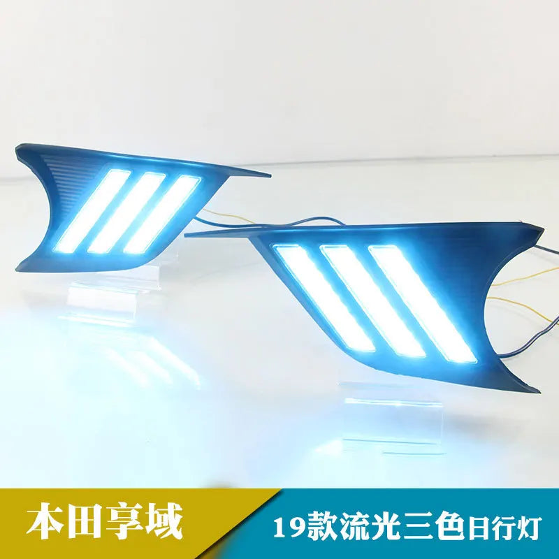 for Honda Envix 2019-2021 Car Daytime Running Light DRL Streamer Steering Front Fog Light Modified 12V Daylights Accessories — view 4