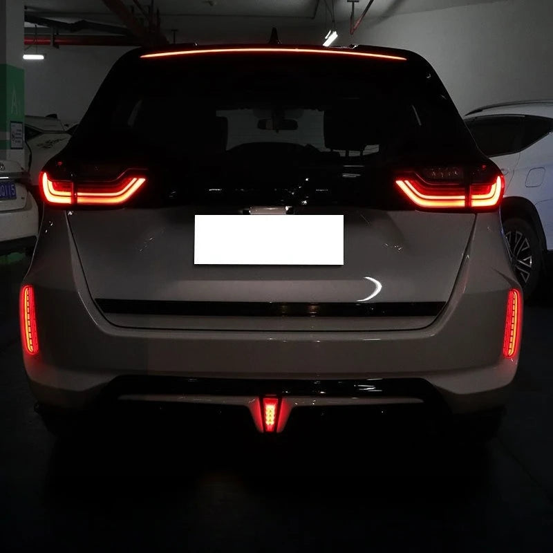 For Honda Fit Jazz 2020 2021 Car LED Rear Bumper Light Reflector Rear Fog Lamp Modified Driving Brake Lights Dynamic Turn Signal — view 2