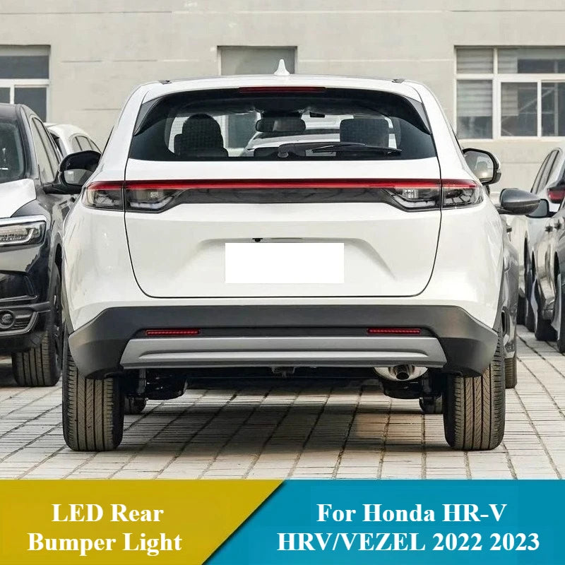 For Honda HR-V HRV/VEZEL 2022 2023 Low-end Car LED Rear Bumper Light Fog Lamp Brake Light DRL Dynamic Turn Signal Reflector — view 2