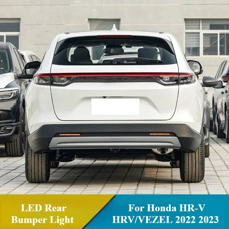 For Honda HR-V HRV/VEZEL 2022 2023 Low-end Car LED Rear Bumper Light Fog Lamp Brake Light DRL Dynamic Turn Signal Reflector — view 3