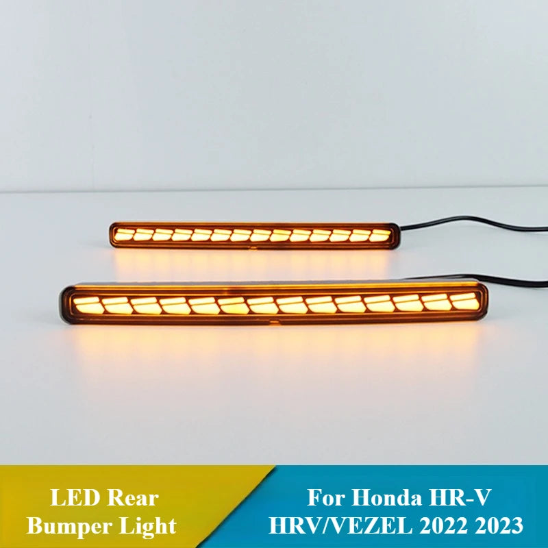 For Honda HR-V HRV/VEZEL 2022 2023 Low-end Car LED Rear Bumper Light Fog Lamp Brake Light DRL Dynamic Turn Signal Reflector — view 4