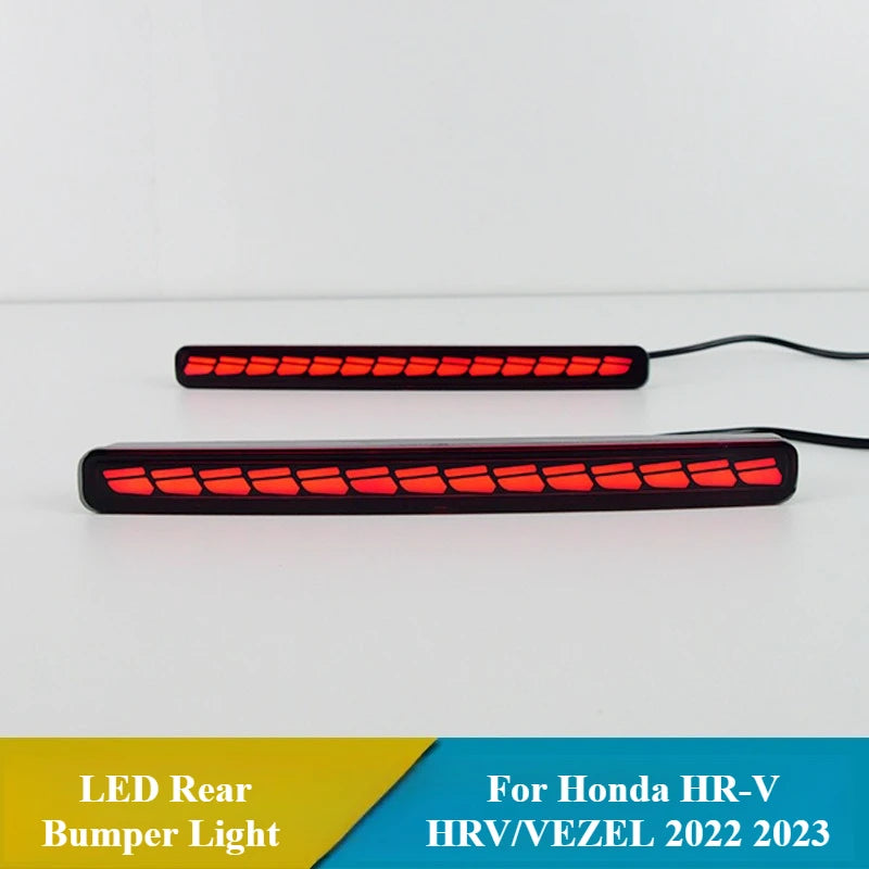 For Honda HR-V HRV/VEZEL 2022 2023 Low-end Car LED Rear Bumper Light Fog Lamp Brake Light DRL Dynamic Turn Signal Reflector — view 5