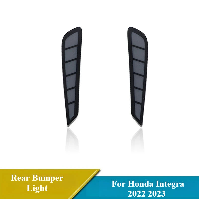 For Honda Integra 2022 2023 2Pcs LED Rear Bumper Light Modified Rear Fog Lamp Brake Lights DRL Dynamic Turn Signal Play & Plug — view 5
