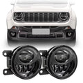 For Jeep Renegade 2015-2022 2Pcs Led Fog Lights Assembly 30W Led Driving Passing Light Front Bumper Fog Lamp Plug and Play — view 1