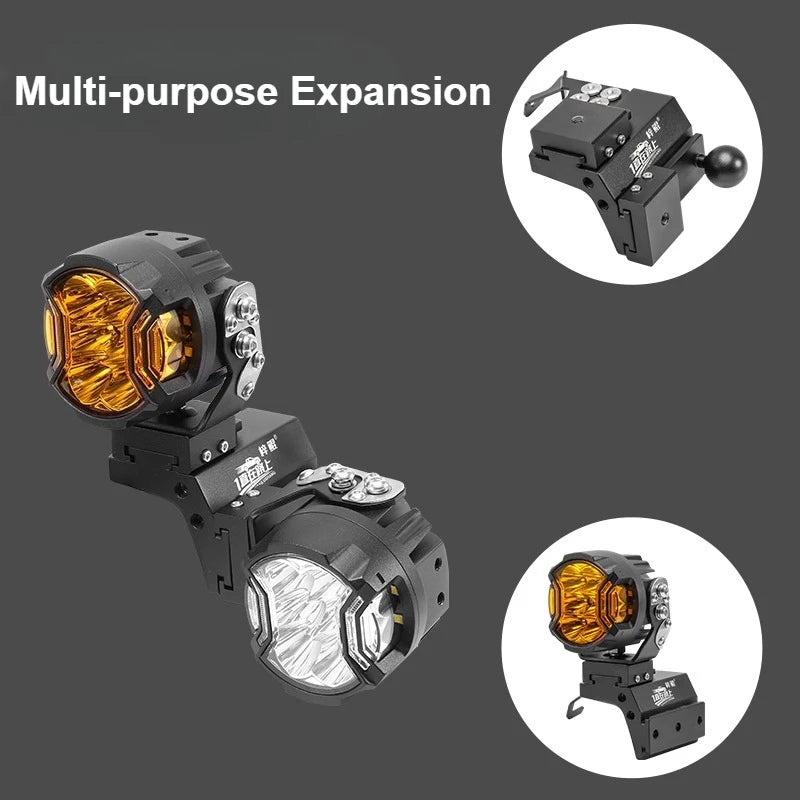 For Jetour T2 Car A Pillar Led Spotlight Bracket Front Engine Hood Quick Release Dual Guide Rail Expansion Stand Lamp Holder — view 4