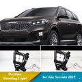 for Kia Sorento 2019 2Pcs Car Led Daytime Running Light Modified Front Bumper Fog Lamp DRL 12V White Light Daylights Accessories — view 1
