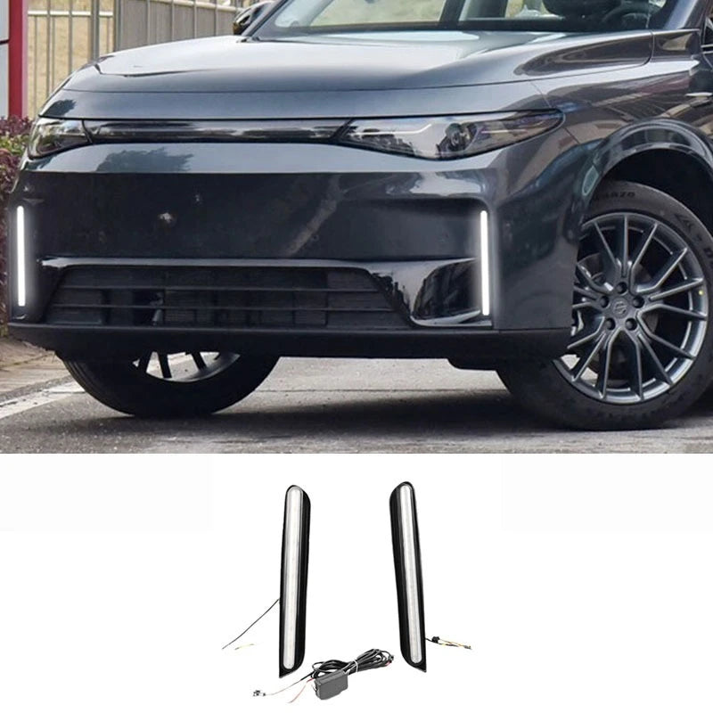 For Leapmotor C10 C16 2024 2025 Car Led Daytime Running Light Front Fog Lamp Led Flowing Turn Signal Modification Accessories — view 2