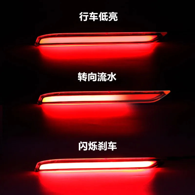 For Lexus NX200 Car Led Rear Bumper Light Reflector Dynamic Turn Signal Highlight COB Brake Light DRL Driving Lights Accessories — view 4