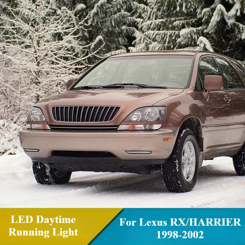 For Lexus RX/HARRIER‌ 1998-2002 LED Daytime Running Light Car Driving Steering Front Bumper Fog Light DRL Dynamic Turn Singal — view 4