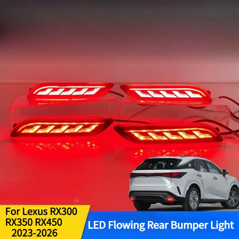 For Lexus RX300 RX350 RX450 2023-2026 Car Rear Bumper Light Reflector Upgrade LED Driving Brake Warning Light Navigation Light — view 2