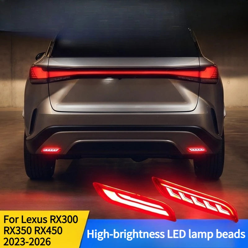 For Lexus RX300 RX350 RX450 2023-2026 Car Rear Bumper Light Reflector Upgrade LED Driving Brake Warning Light Navigation Light — view 3