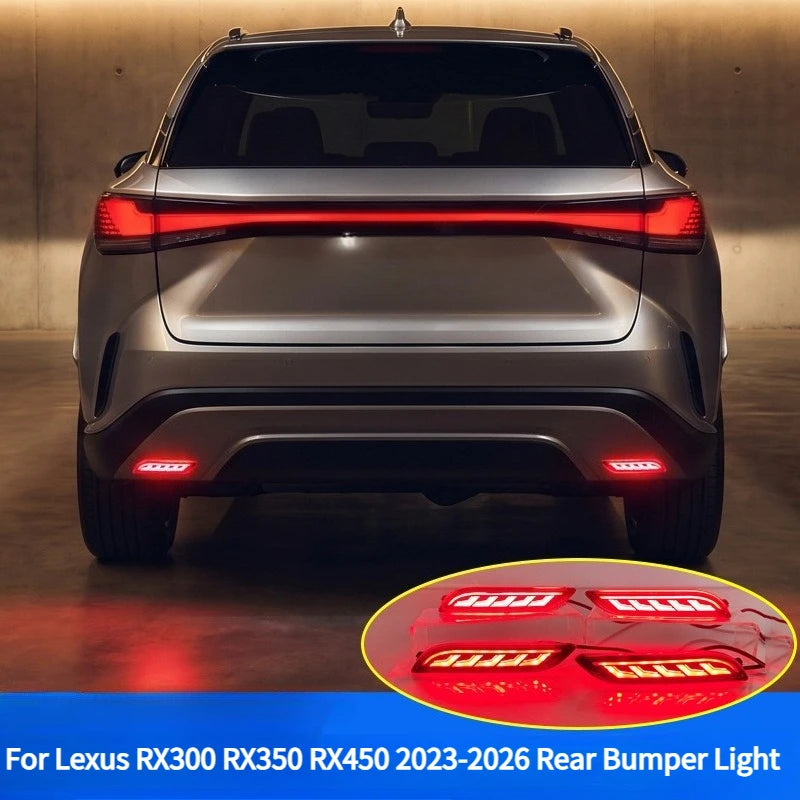 For Lexus RX300 RX350 RX450 2023-2026 Car Rear Bumper Light Reflector Upgrade LED Driving Brake Warning Light Navigation Light — view 4