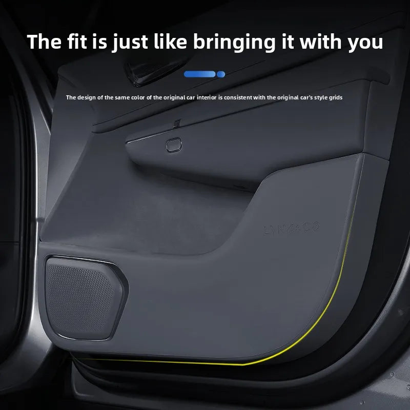 For Lynk & Co 900 2025 2026 4Pcs/Set Car Door Anti Kick Pad Leather Door Edge Protective Mat Anti-scratch Cushion Accessories — view 3