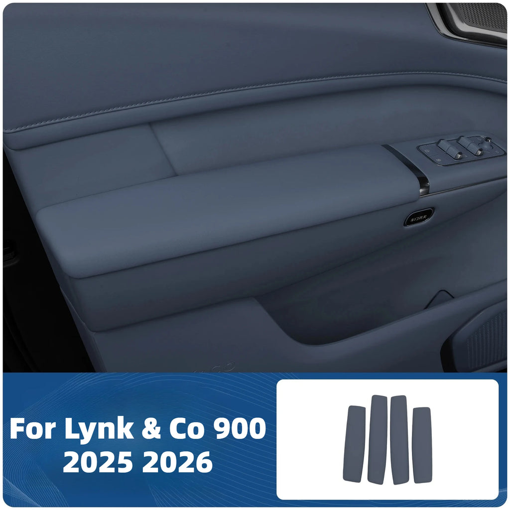 For Lynk & Co 900 2025 2026 Car Door Armrest Cover Protection Pad Anti Fouling Leather Pad Four Door Handle Panel Protector — view 1