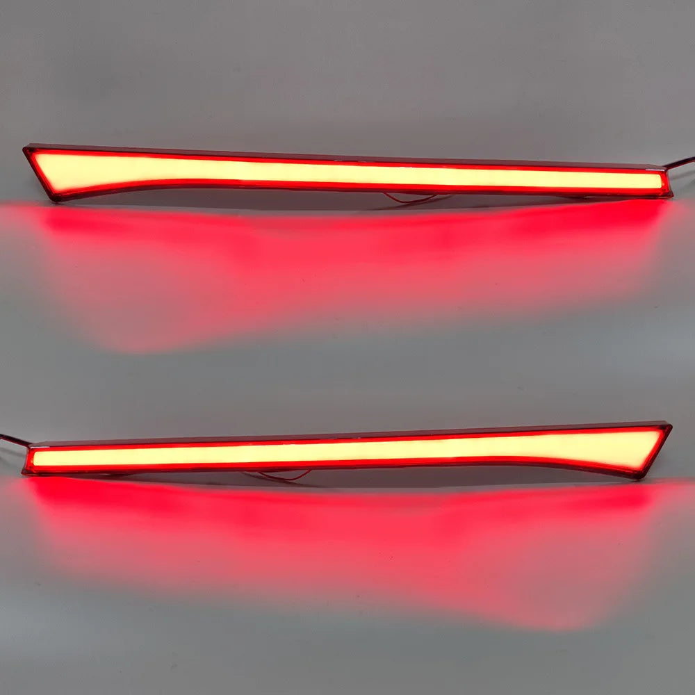 For Malaysia PERODUA BEZZA 2020-2024 2Pcs Led Through Running Tail Lights Start Scan Driving Brake Lights Dynamic Turn Signal — view 2