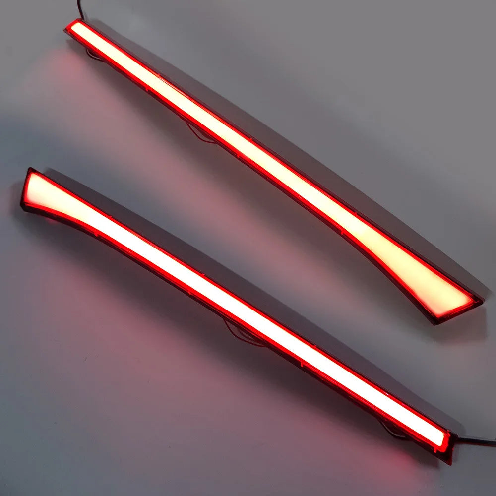 For Malaysia PERODUA BEZZA 2020-2024 2Pcs Led Through Running Tail Lights Start Scan Driving Brake Lights Dynamic Turn Signal — view 3