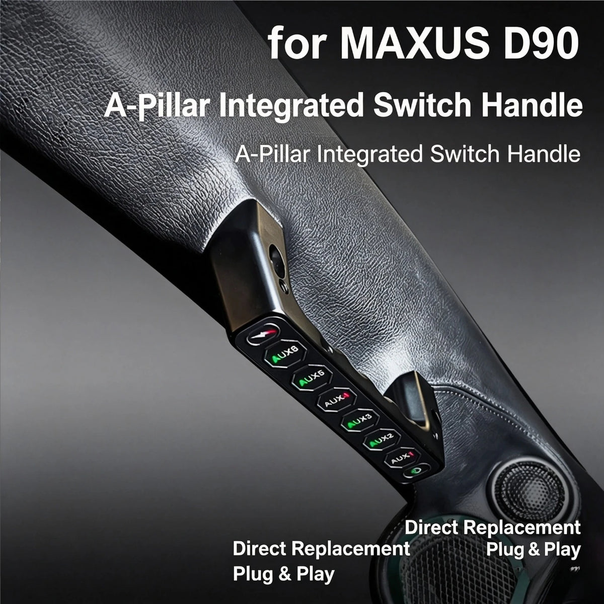 For Maxus D90 2017-2026 Car A-Pillar Six-Way Handle Switch Wireless Remote Control Integrated Control Switch Panel Accessories — view 1